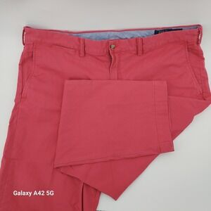 Polo Ralph Lauren Stretch Straight Fit Chino Pants Coral Mens 40x30